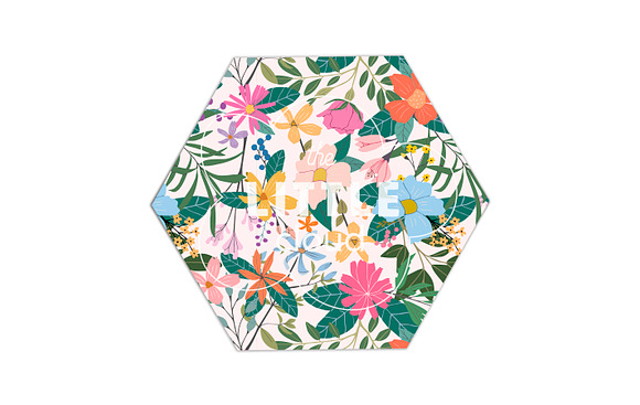 Colourful floral vector patterns in Patterns - product preview 1