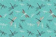 Seamless pattern "Dragonfly'