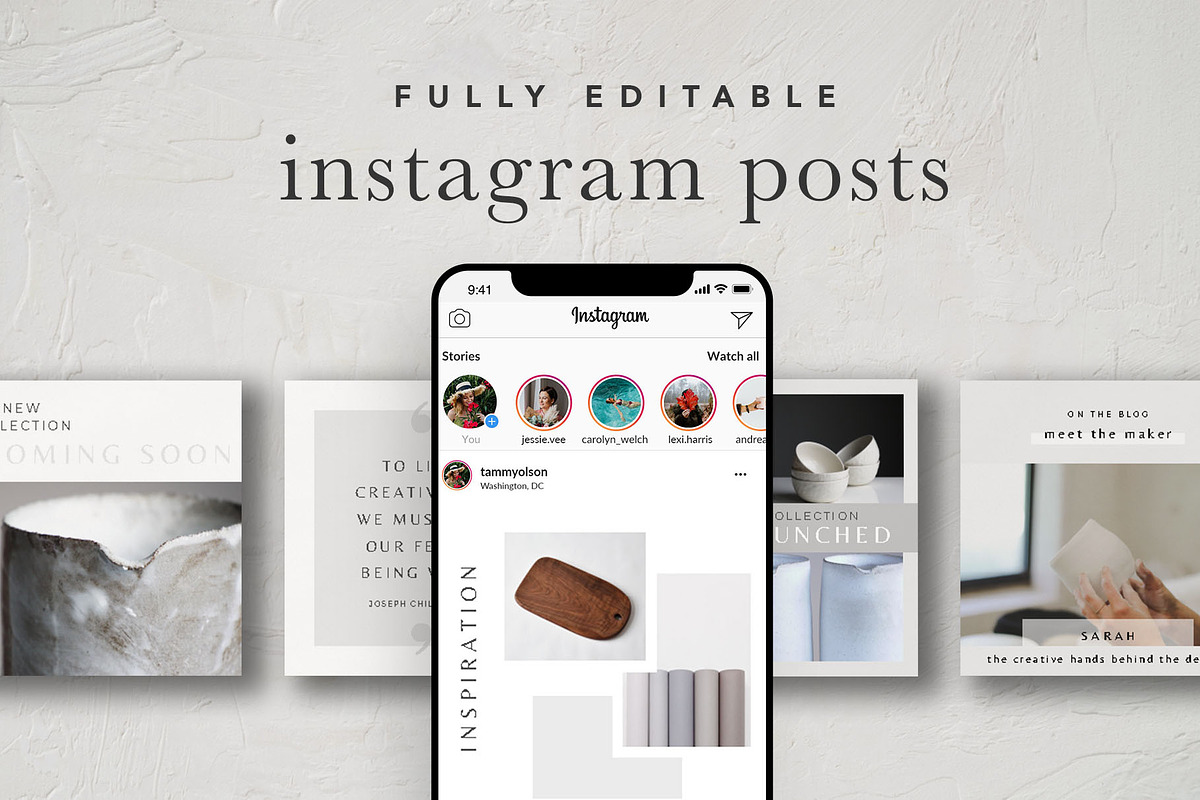 Modern Instagram Post Templates in Instagram Templates - product preview 8