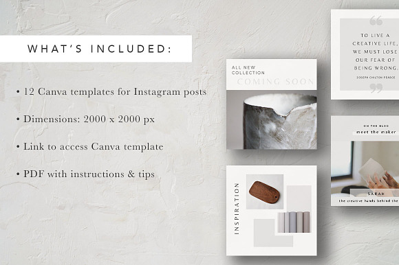 Modern Instagram Post Templates in Instagram Templates - product preview 1