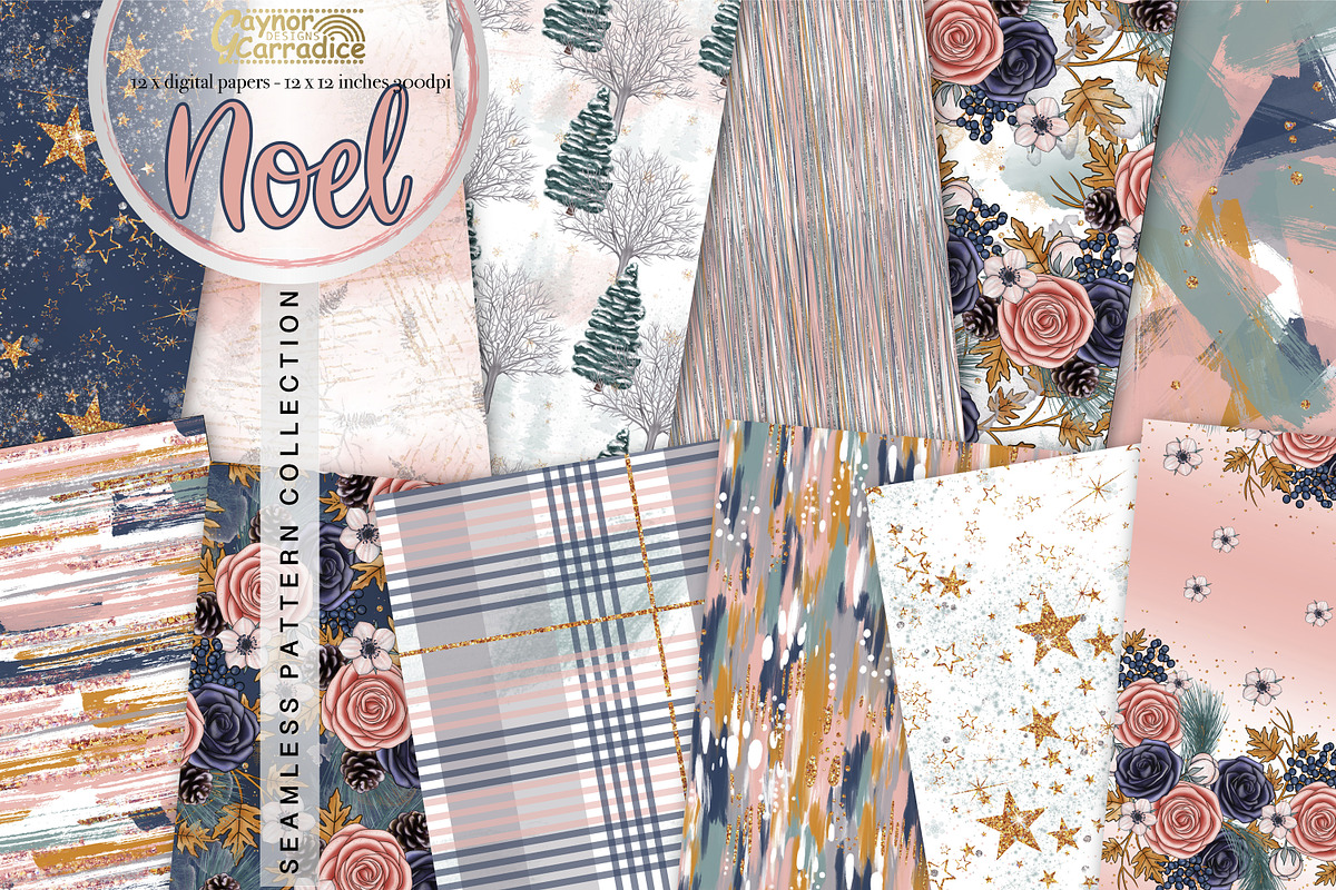 Noel - winter seamless patterns in Patterns - product preview 8