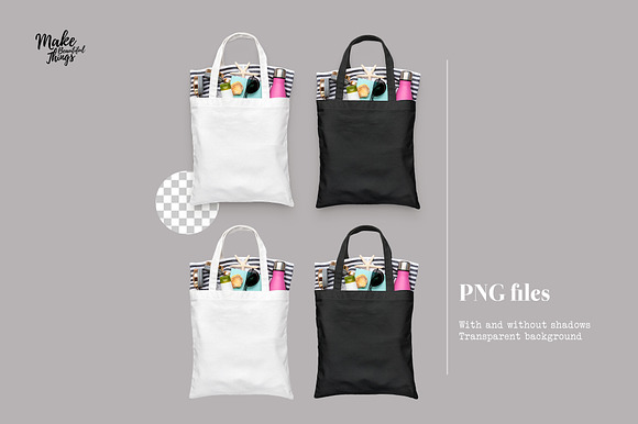 Isolated canvas tote bag mockup in Product Mockups - product preview 1