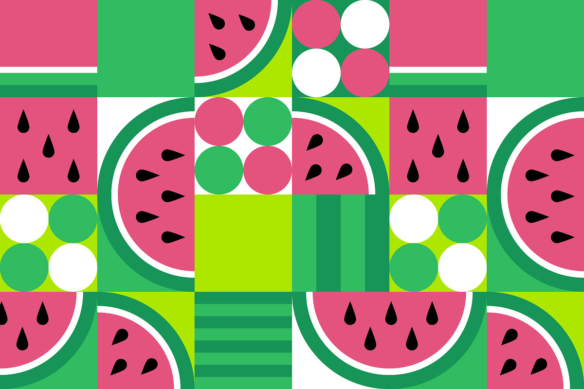 Geometric Watermelon Pattern in Patterns - product preview 8
