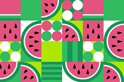 Geometric Watermelon Pattern