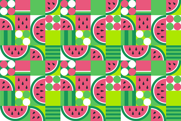 Geometric Watermelon Pattern in Patterns - product preview 2