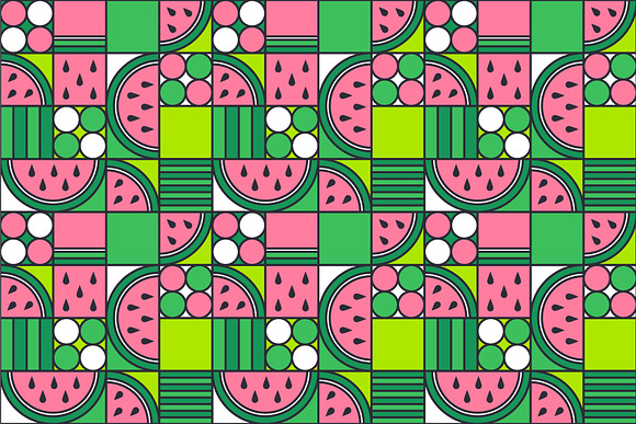 Geometric Watermelon Pattern in Patterns - product preview 3