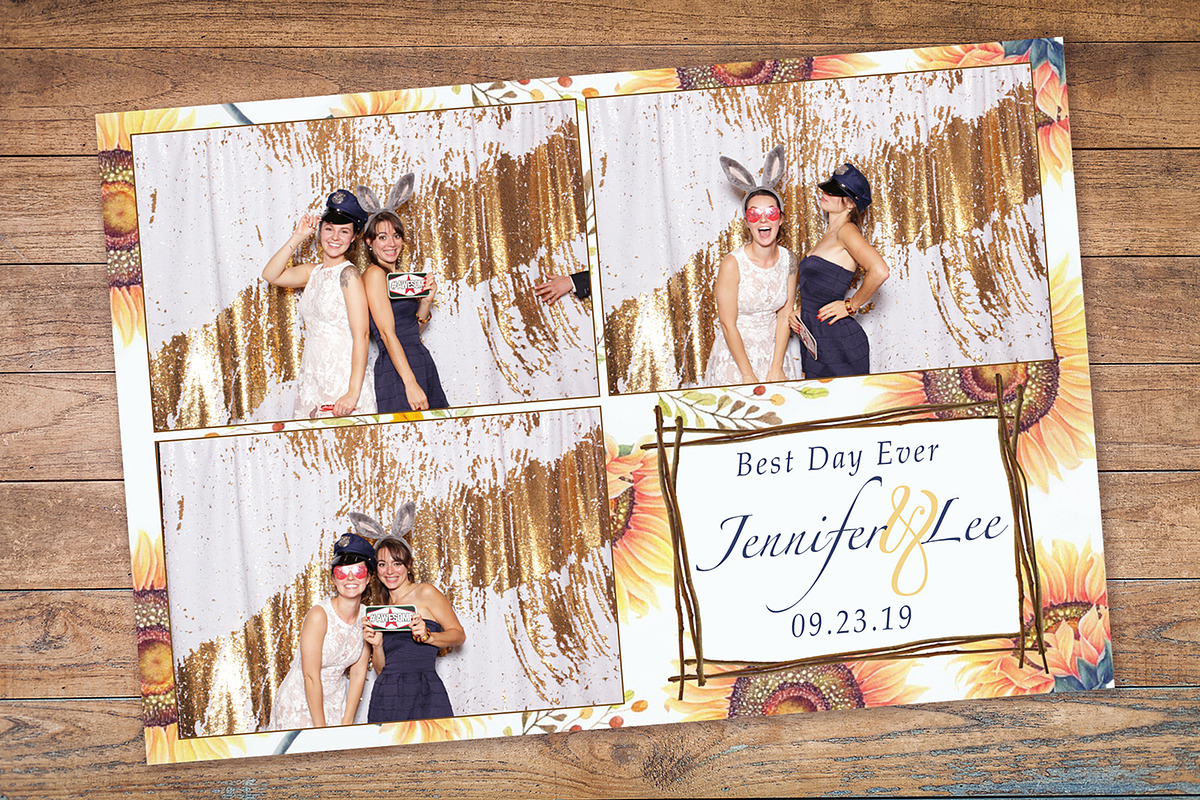 Sunflower Photo Booth Template in Templates - product preview 8