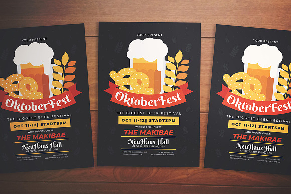 Oktoberfest Event Flyer in Flyer Templates - product preview 1