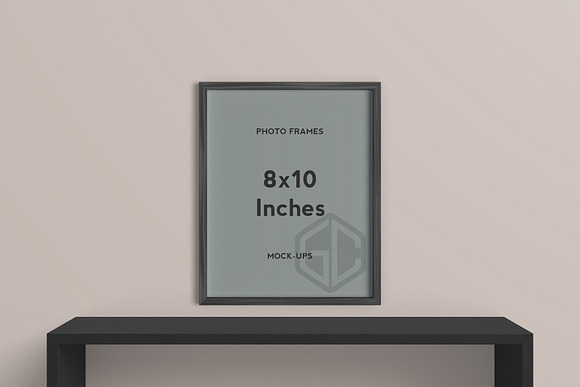 8x10 Inches Photo Frames Mockup in Print Mockups - product preview 2