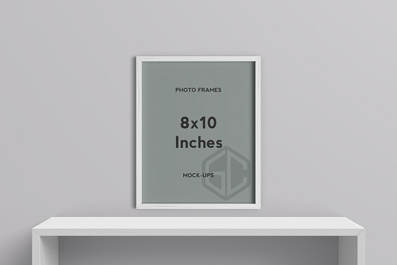 8x10 Inches Photo Frames Mockup in Print Mockups - product preview 3