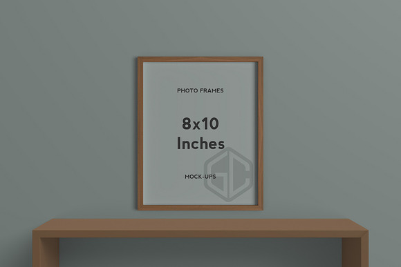 8x10 Inches Photo Frames Mockup in Print Mockups - product preview 4