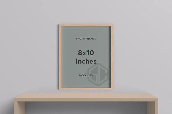 8x10 Inches Photo Frames Mockup in Print Mockups - product preview 5