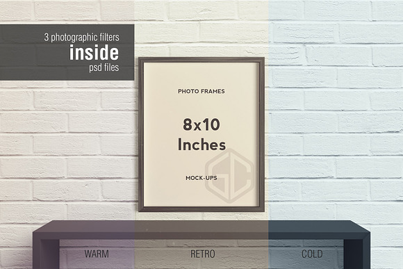 8x10 Inches Photo Frames Mockup in Print Mockups - product preview 10