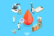 Blood test procedure