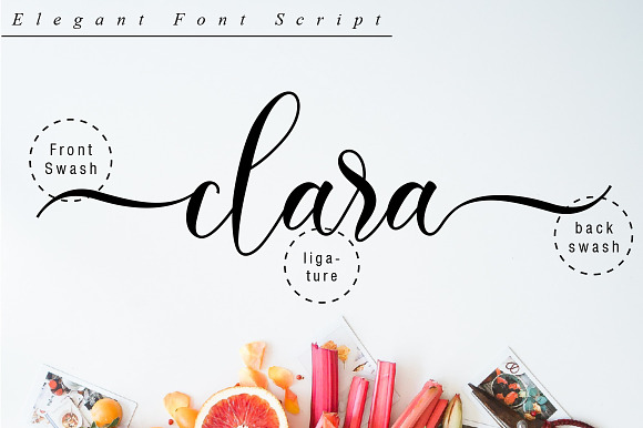 Clara Script in Script Fonts - product preview 9