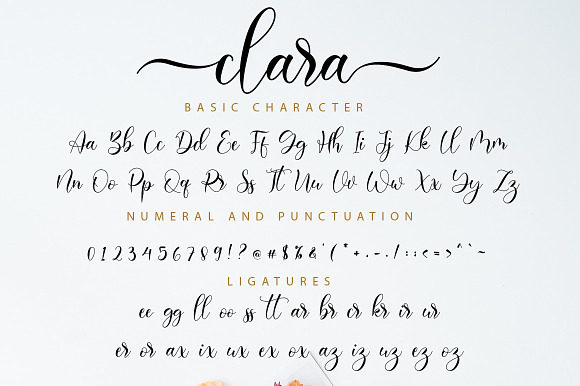 Clara Script in Script Fonts - product preview 10