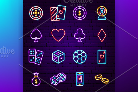 Casino Neon in Neon Icons - product preview 1