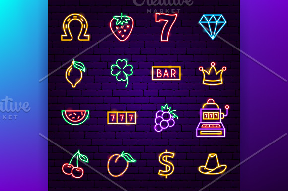 Casino Neon in Neon Icons - product preview 2
