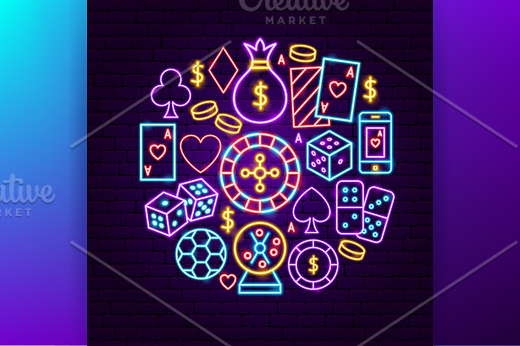 Casino Neon in Neon Icons - product preview 4