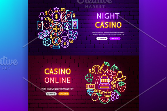 Casino Neon in Neon Icons - product preview 5