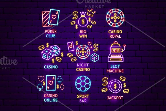 Casino Neon in Neon Icons - product preview 6