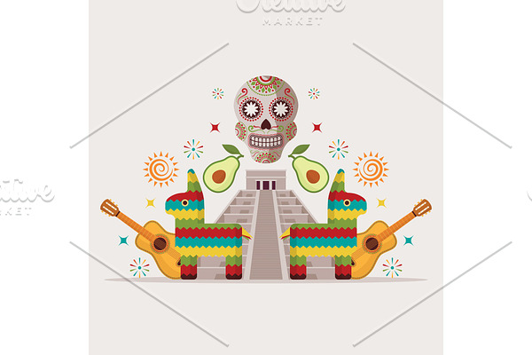 Mexican style party invitation