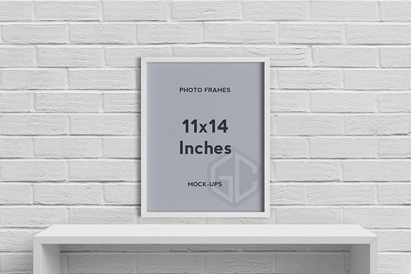 11x14 Inches Photo Frames Mockups in Print Mockups - product preview 4