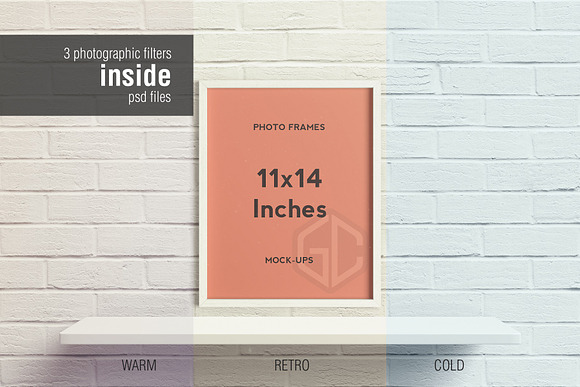 11x14 Inches Photo Frames Mockups in Print Mockups - product preview 9