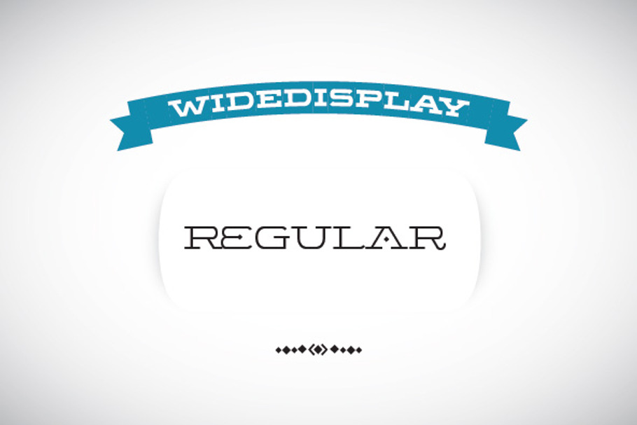 WideDisplay Regular in Slab Serif Fonts - product preview 8