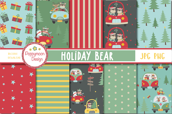 Holiday Bear Paper