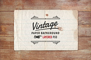 Vintage Paper Background Layered PSD