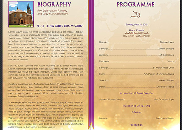 Clergy Anniversary Service Program in Templates - product preview 4