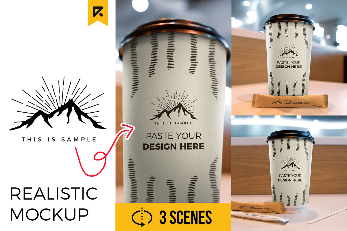 Coffee Cup Mockup Photorealistic in Product Mockups - product preview 8
