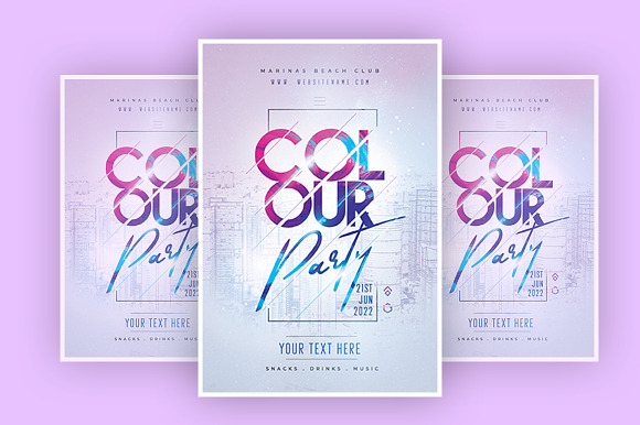 Colour Party in Flyer Templates - product preview 1