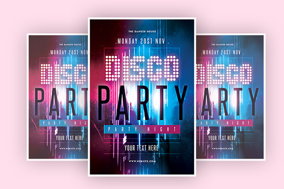Disco Party in Flyer Templates - product preview 1