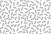 Black and white simple leaf pattern