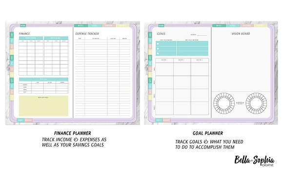 Pastels Digital Planner-(Goodnotes) in Stationery Templates - product preview 4