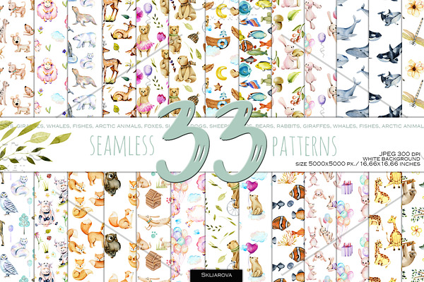 33 Patterns with Animals.