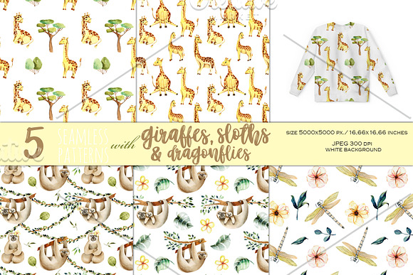 33 Patterns with Animals. in Patterns - product preview 5
