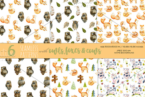 33 Patterns with Animals. in Patterns - product preview 6