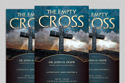 Empty Cross Flyer Template