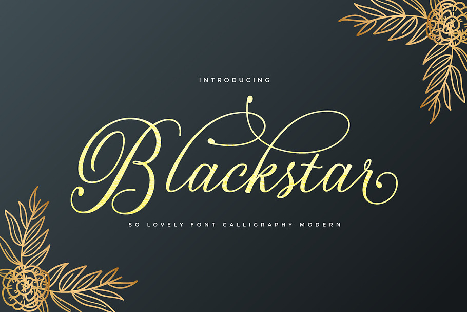 Blackstar | Modern Calligraphy in Script Fonts - product preview 8