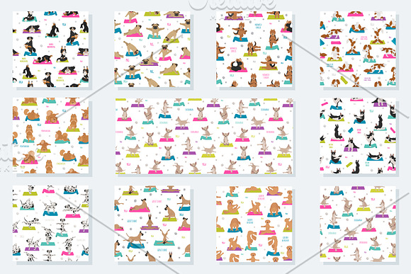 Yoga dogs collection (vol.2) in Illustrations - product preview 11