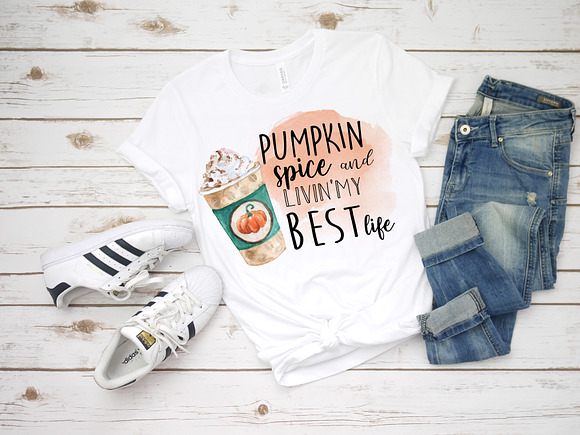 Pumpkin spice. Fall sublimation in Illustrations - product preview 2