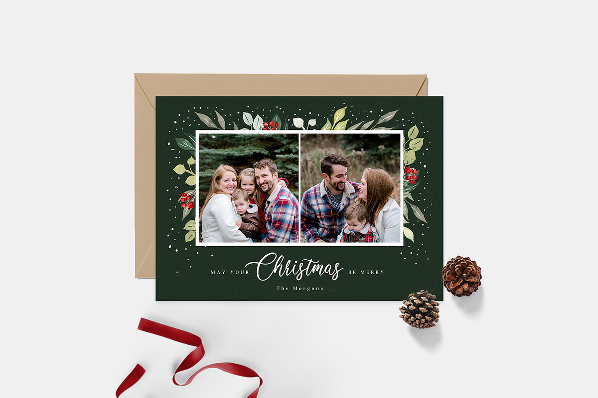 Christmas Card Template CD167 in Card Templates - product preview 8