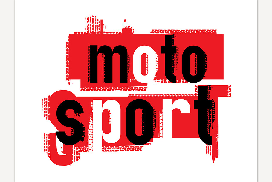 Off-Road motosport grunge lettering