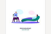 Psychologist and psychotherapist ico