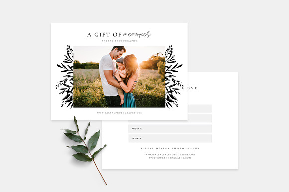 Photographer Gift Certificates GC013 in Card Templates - product preview 1