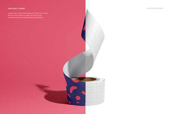 Noissue Packing Tape Mockup Set in Product Mockups - product preview 2