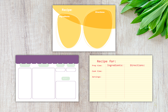 12 Editable Recipe Cards in Card Templates - product preview 4